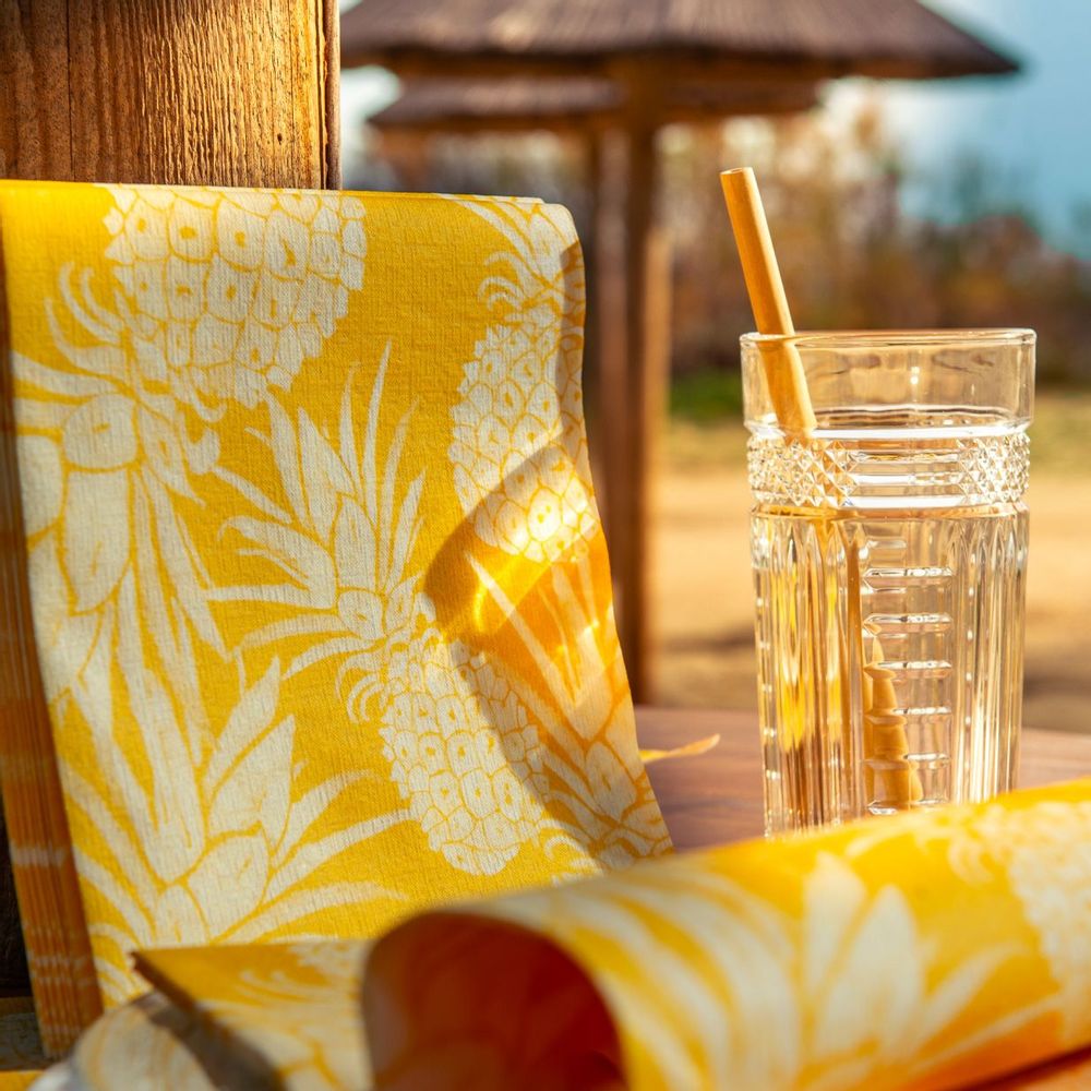 Serviettes - Ananas Jaune - FRANÇOISE PAVIOT