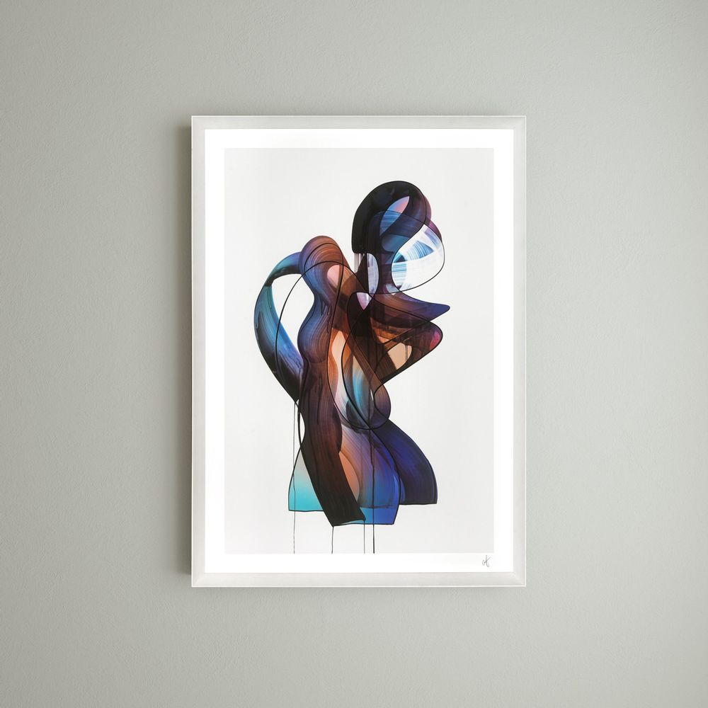 Frames - Wall decor. Blue Knit, Technicolor, Pdoum Camo - ABLO BLOMMAERT