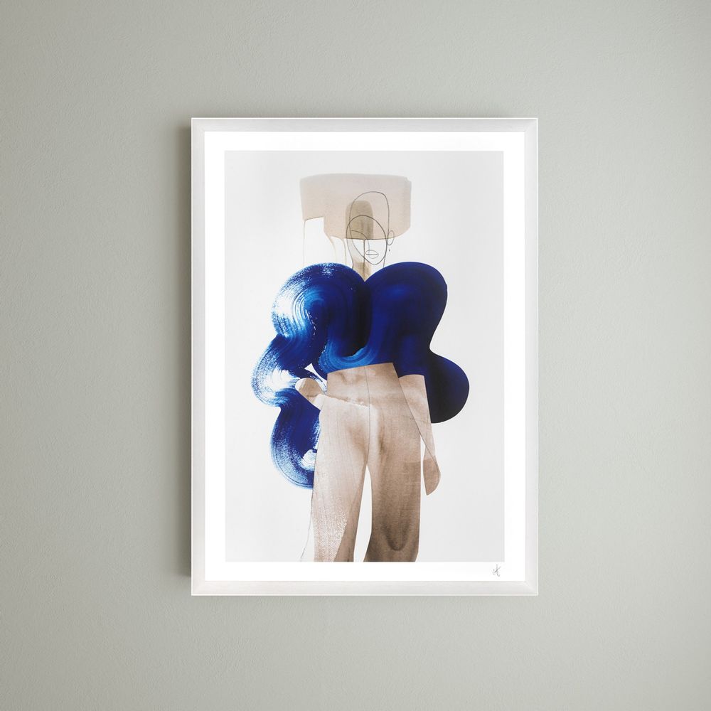 Frames - Wall decor. Blue Knit, Technicolor, Pdoum Camo - ABLO BLOMMAERT