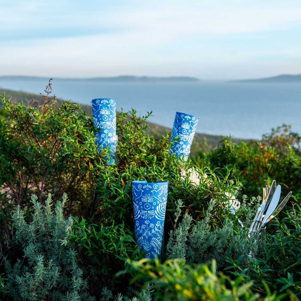 Napkins - Amazonia Blue - FRANÇOISE PAVIOT