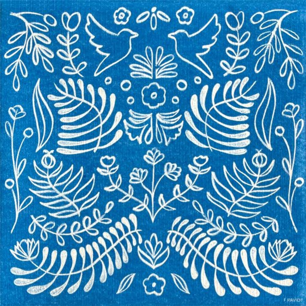 Napkins - Amazonia Blue - FRANÇOISE PAVIOT