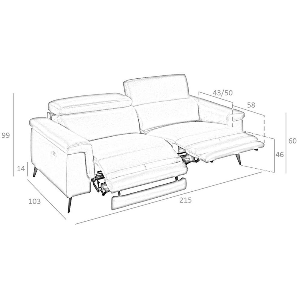 Sofas - 3 seater sofa in cowhide leather - ANGEL CERDÁ