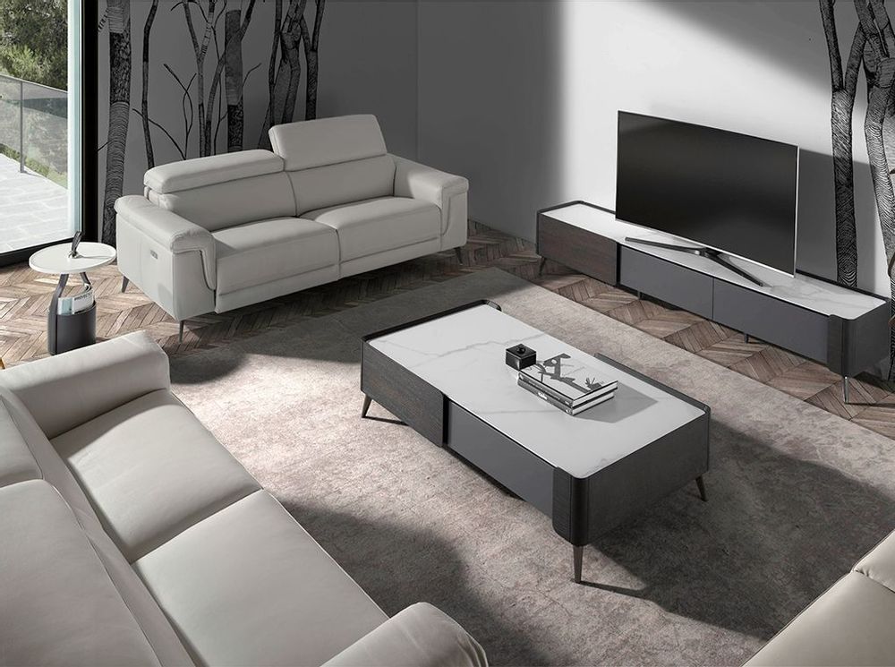 Sofas - 3 seater sofa upholstered in cowhide leather - ANGEL CERDÁ