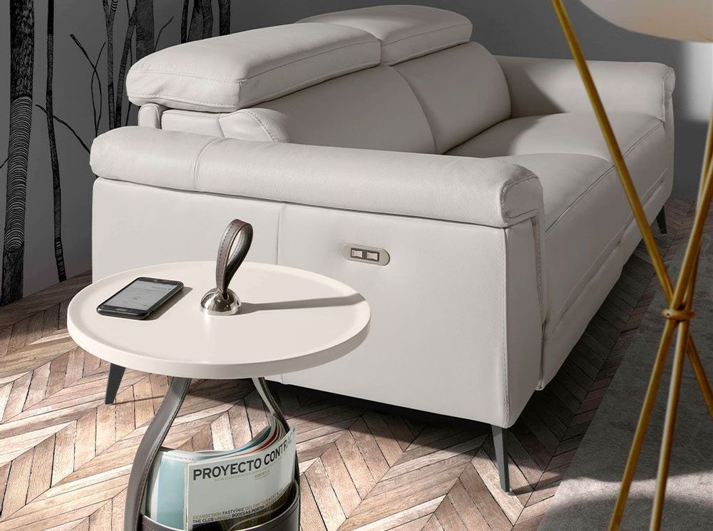 Sofas - 3 seater sofa upholstered in cowhide leather - ANGEL CERDÁ