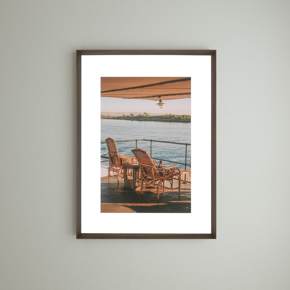 Art photos - Wall decor. Tea Time on the Nile & Nile Palms. - ABLO BLOMMAERT