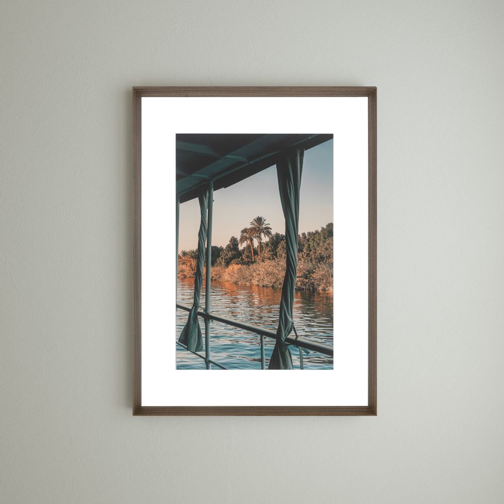Art photos - Wall decor. Tea Time on the Nile & Nile Palms. - ABLO BLOMMAERT