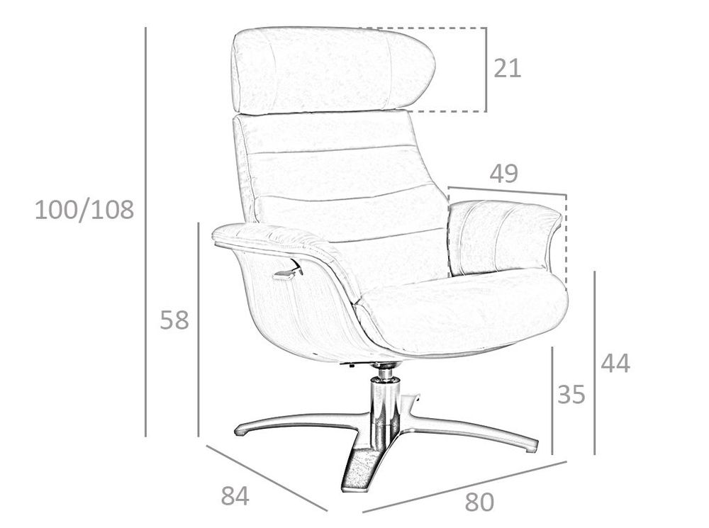 Fauteuils - Fauteuil pivotant tapissé de cuir sable - ANGEL CERDÁ