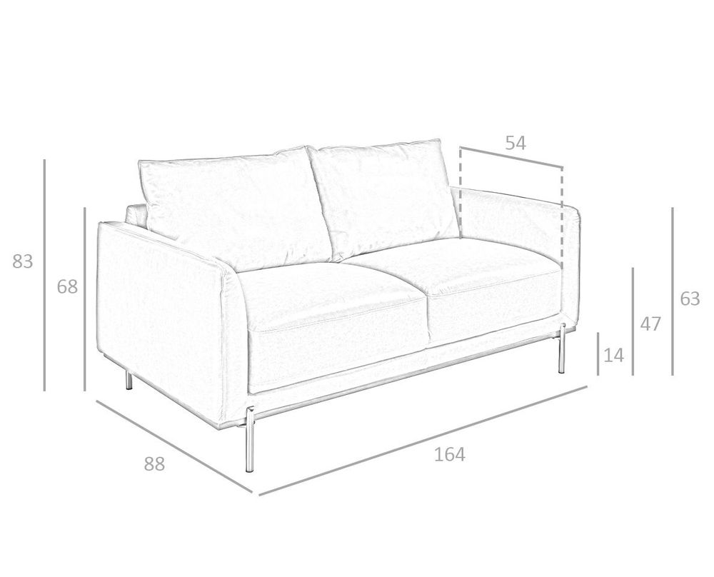 Sofas - 2 seater sofa buffalo brown cowhide leather - ANGEL CERDÁ