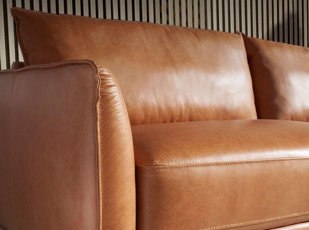 Sofas - 3 seater sofa buffalo brown cowhide leather - ANGEL CERDÁ