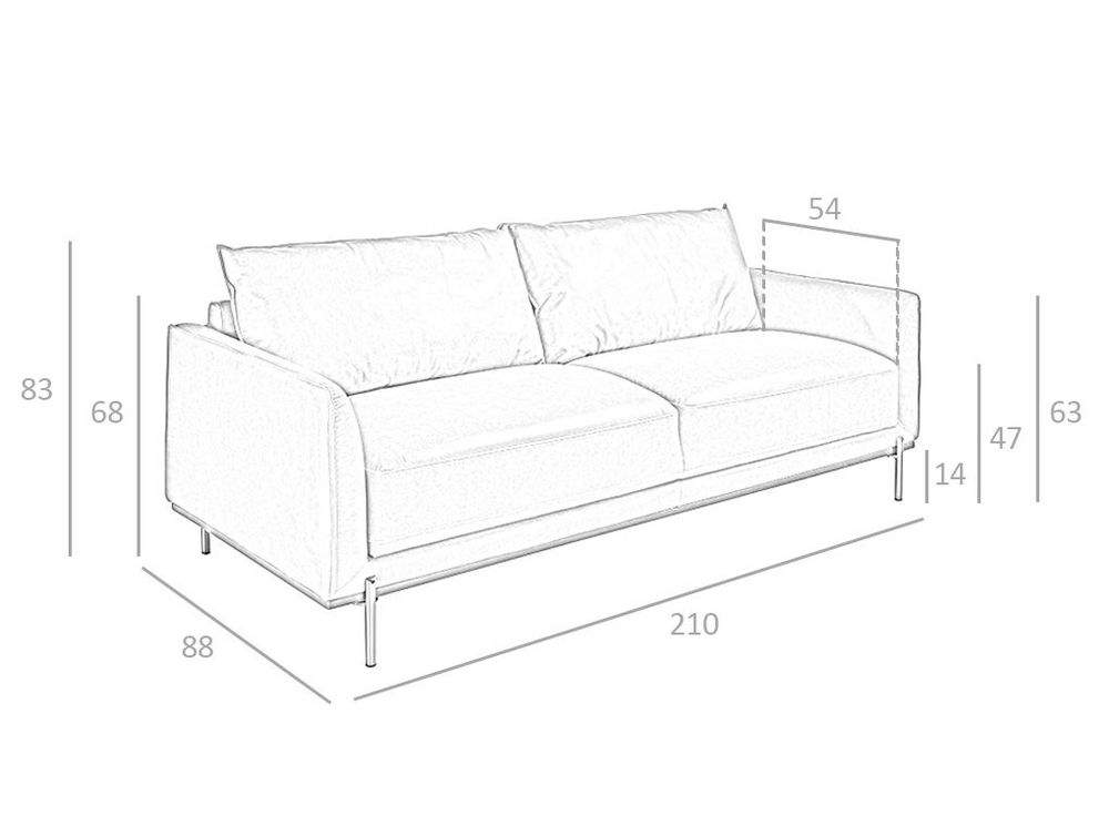 Sofas - 3 seater sofa buffalo brown cowhide leather - ANGEL CERDÁ