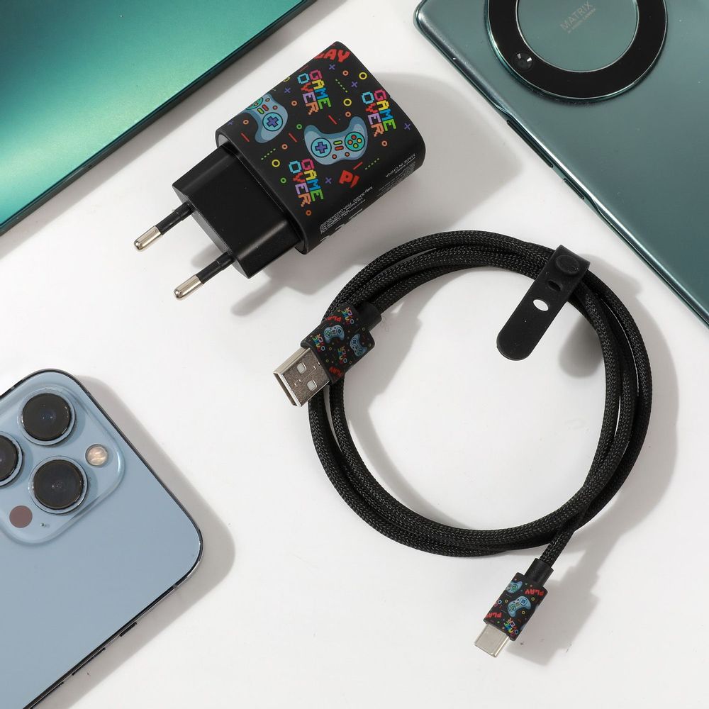 Office sets - WALL CHARGER AND USB CABLE_tech accessories - I-TOTAL