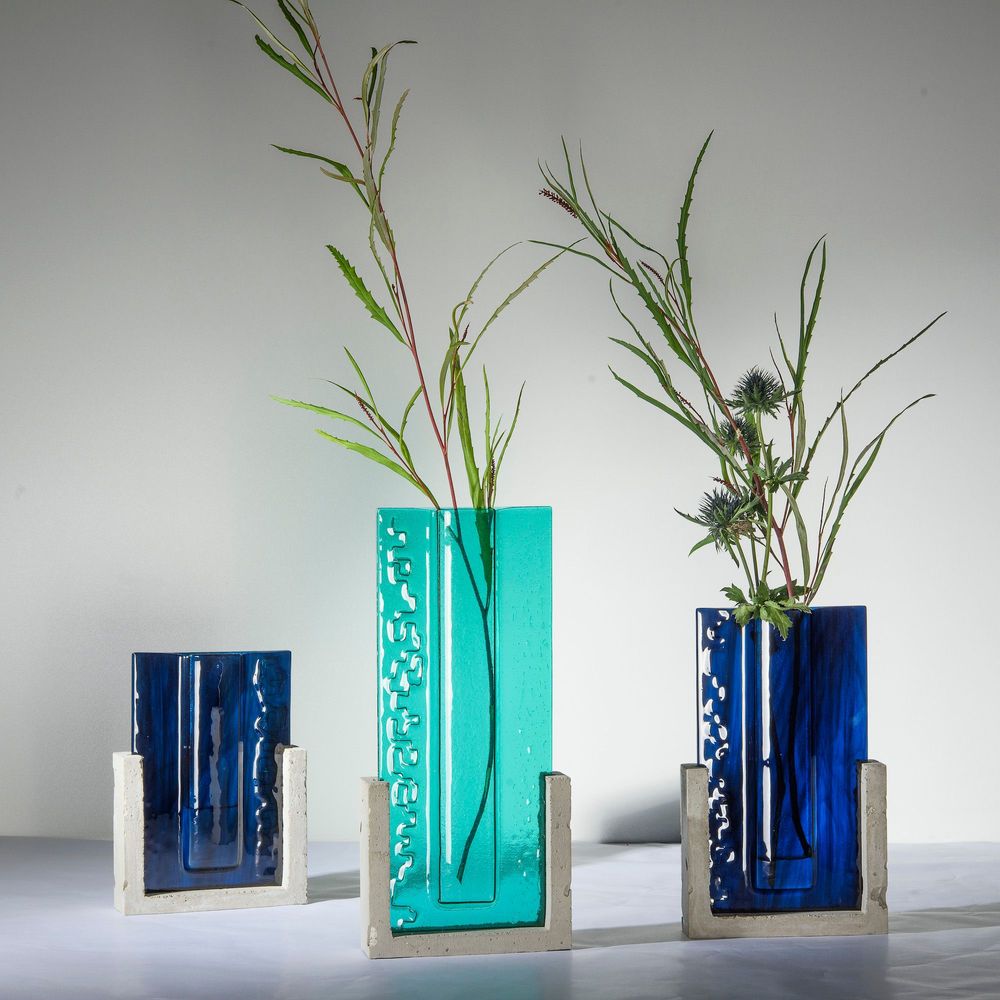 Art glass - Vase - RAOARING FORTIES & HOLLETOWN - Canopy Collection - AURORE BOUTER GLASS ART