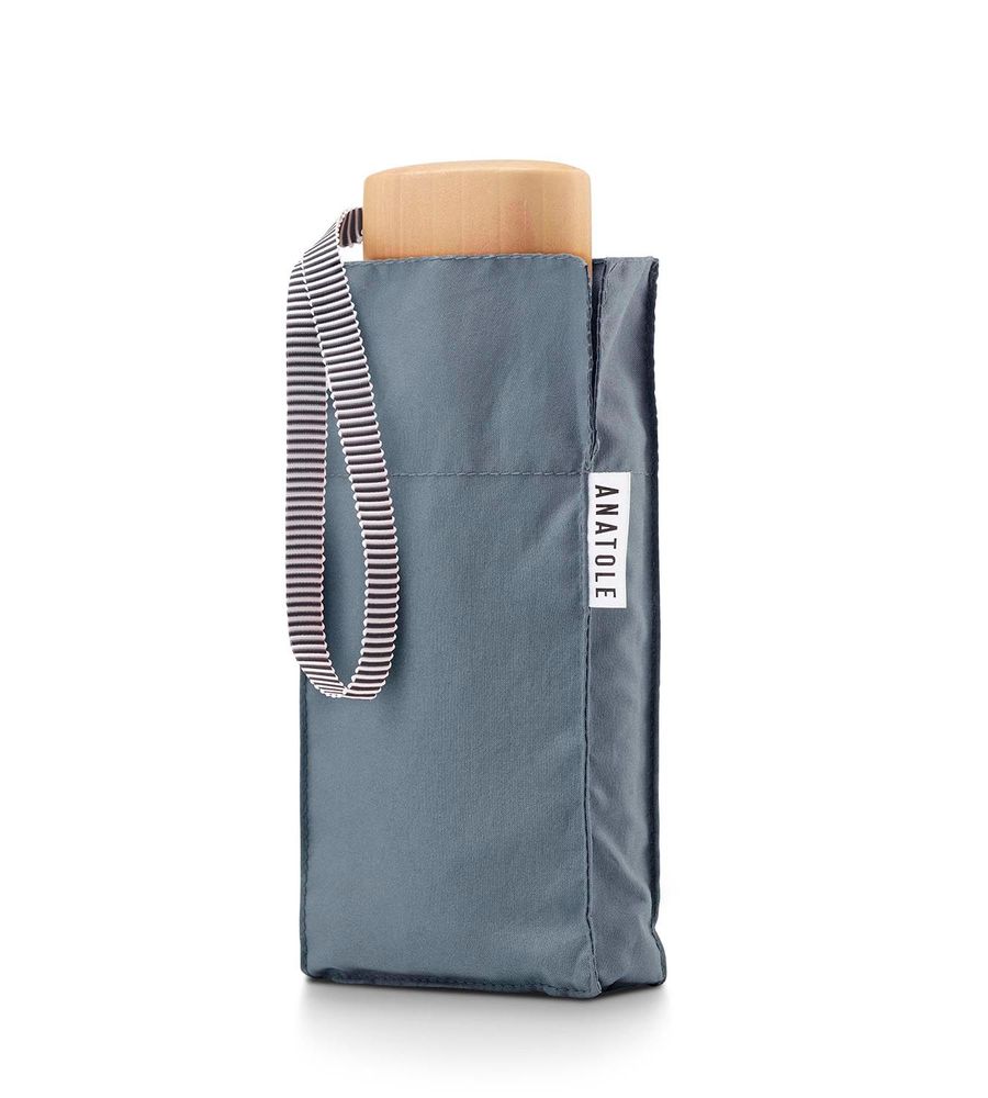 Travel accessories - Compact umbrella - Stone Blue - Victor - ANATOLE
