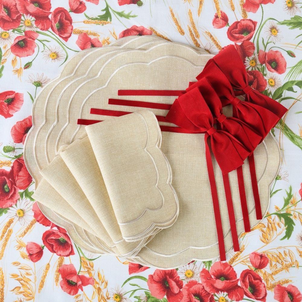 Table linen - Table Linen - Poppy Collection - ROSEBERRY HOME