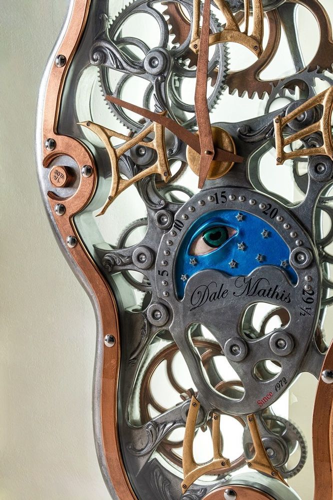 Unique pieces - "Wicked Clock" Mechanical wall Art - VENZON LIGHTING & OBJECTS