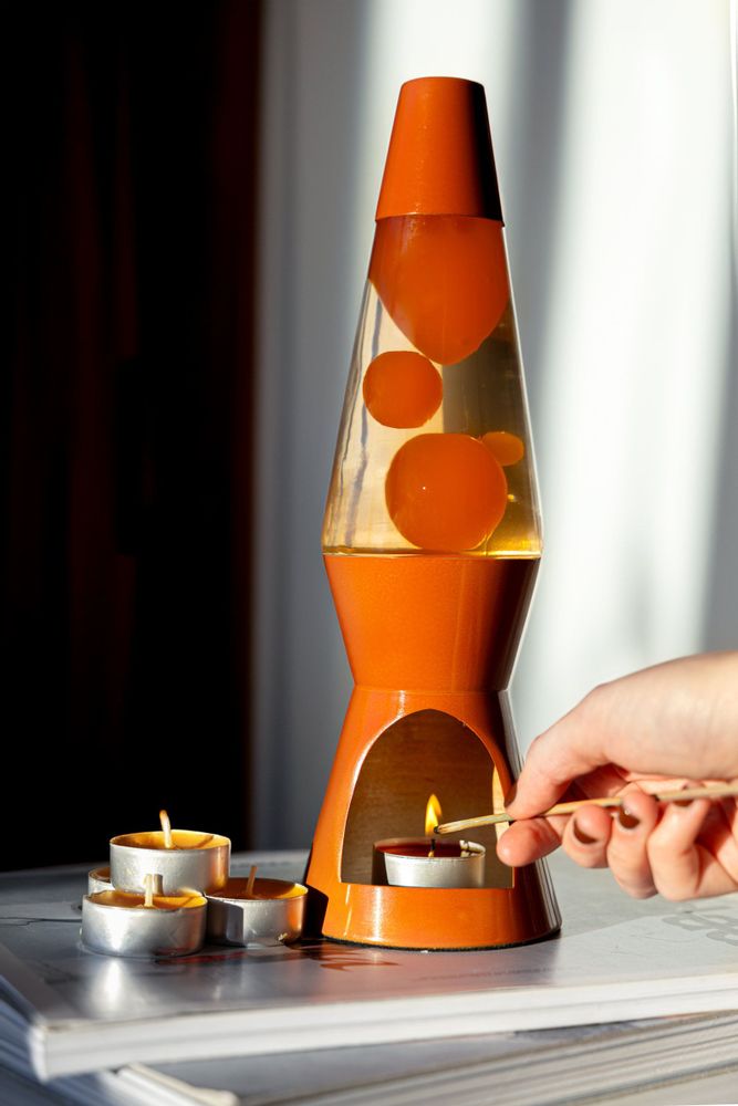 Desk lamps - TEA LIGHT LAVA LAMP - FISURA