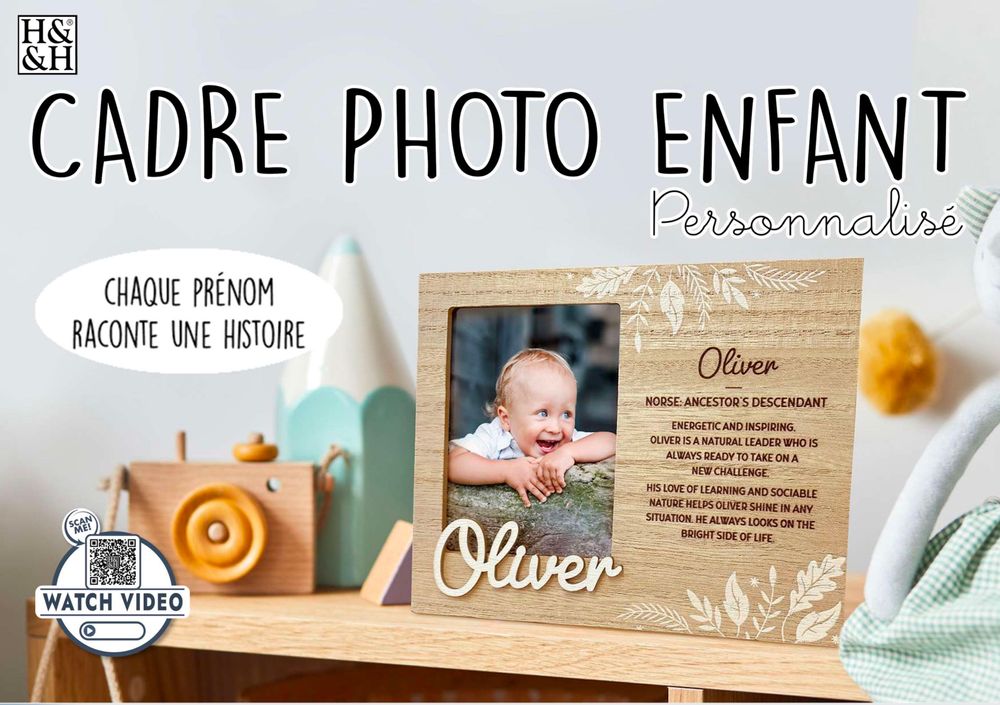 Accessoires enfants - Cadre photo personnalisé - HISTORY & HERALDRY - KONTIKI