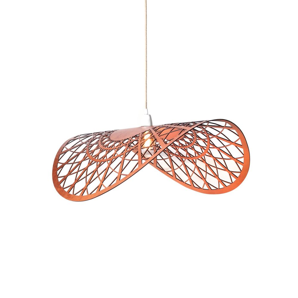 Design objects - ESSAM SUSPENSION - WHISKY OR BLACK LEATHER - large format - LULE STUDIO