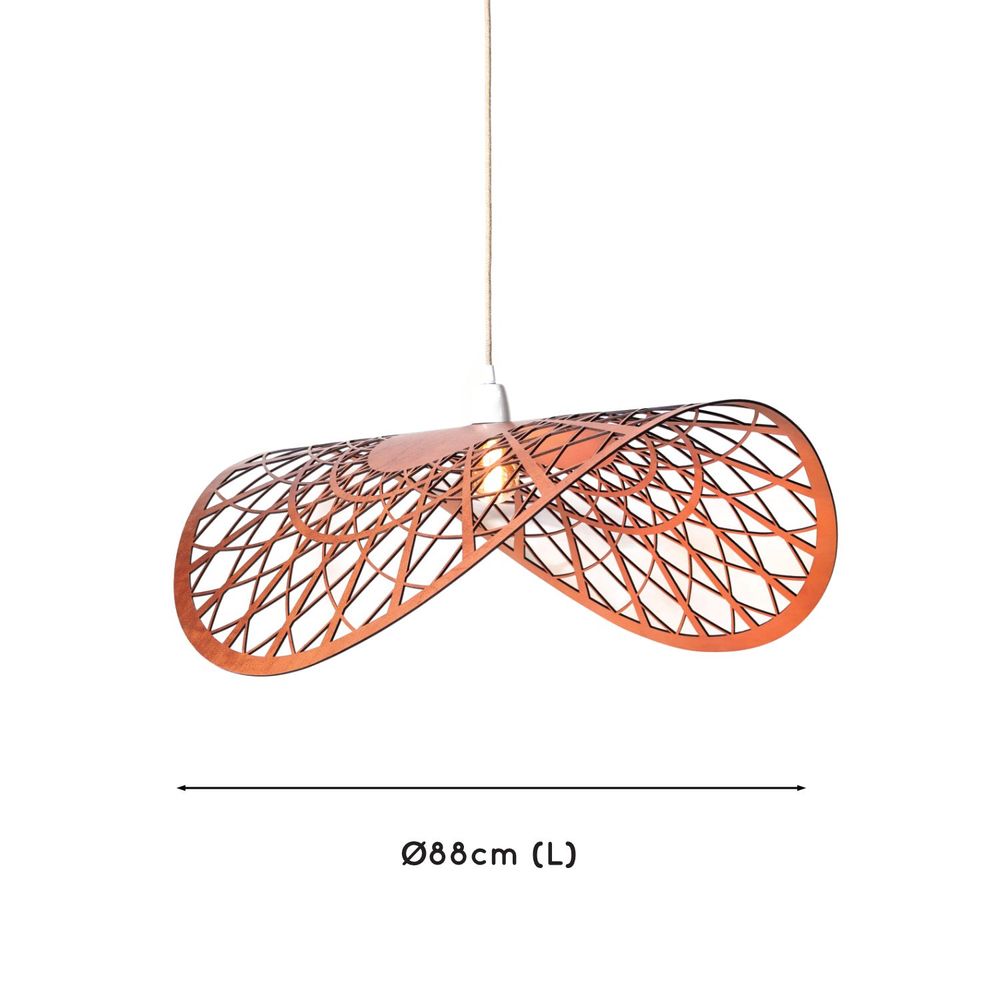 Design objects - ESSAM SUSPENSION - WHISKY OR BLACK LEATHER - large format - LULE STUDIO