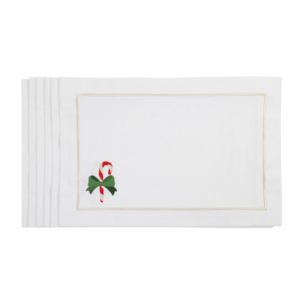 Décorations pour tables de Noël - Candy Cane & Mistletoe Panama Collection - ROSEBERRY HOME