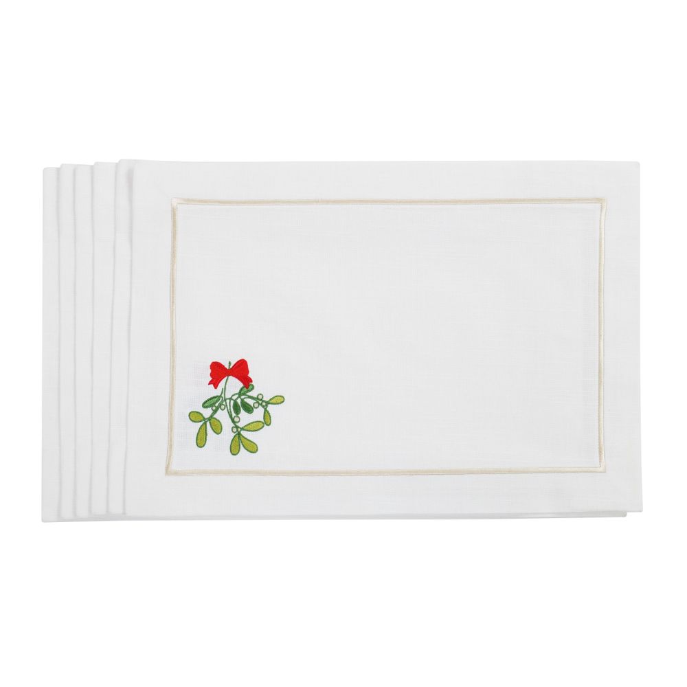 Décorations pour tables de Noël - Candy Cane & Mistletoe Panama Collection - ROSEBERRY HOME