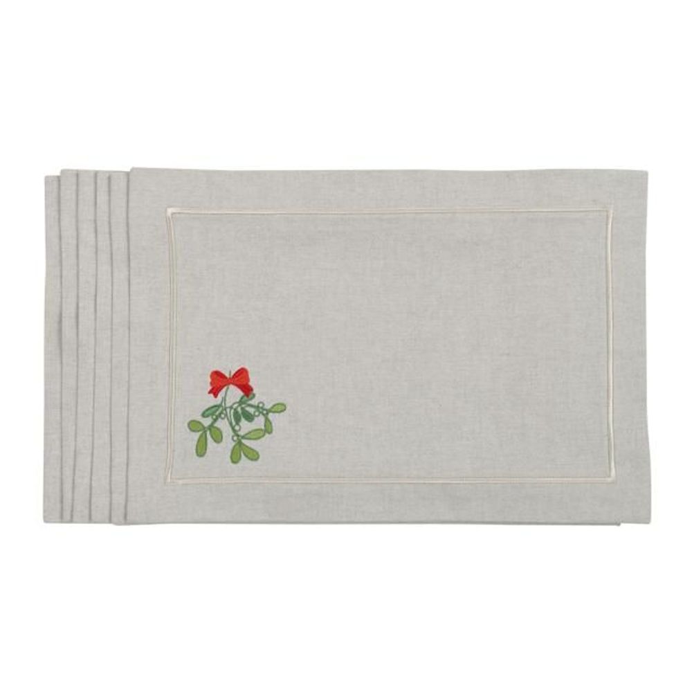Table linen - Candy Cane & Mistletoe Mirha Collection - ROSEBERRY HOME