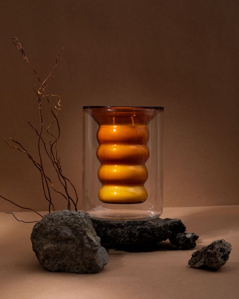 Candles - Luxe Candle -Large - Leather - Scented candles for Home Décor and Gifting - SEVA HOME