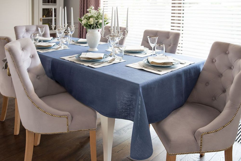 Table linen - Silverline and Royal Blue Collection - ROSEBERRY HOME