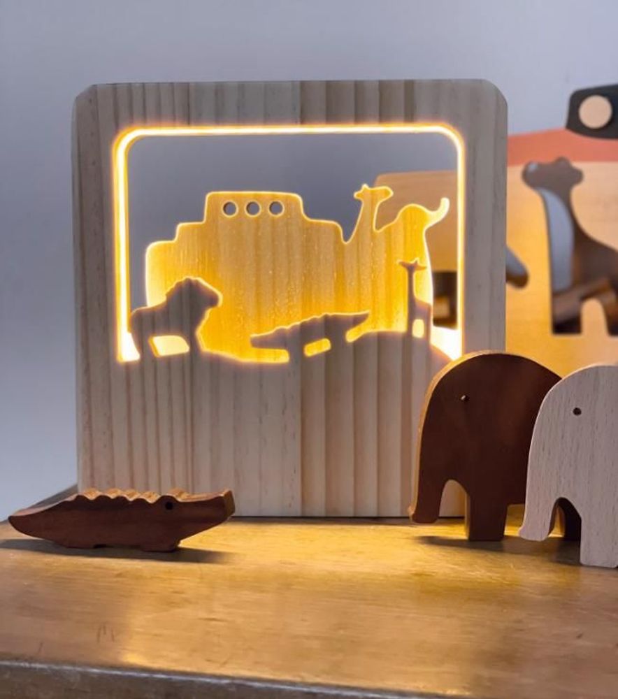 Luminaires pour enfant - Veilleuse en bois - EGMONT TOYS