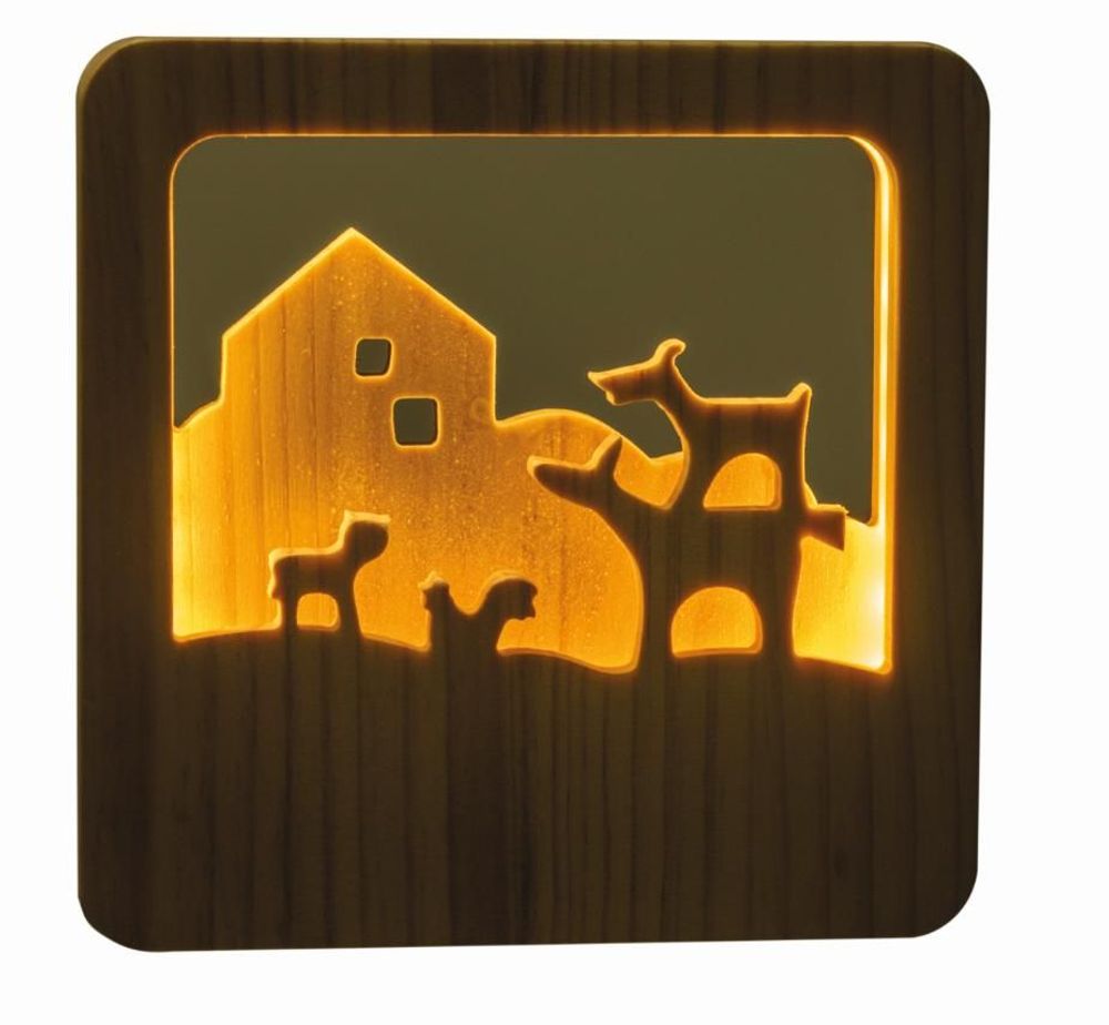 Luminaires pour enfant - Veilleuse en bois - EGMONT TOYS
