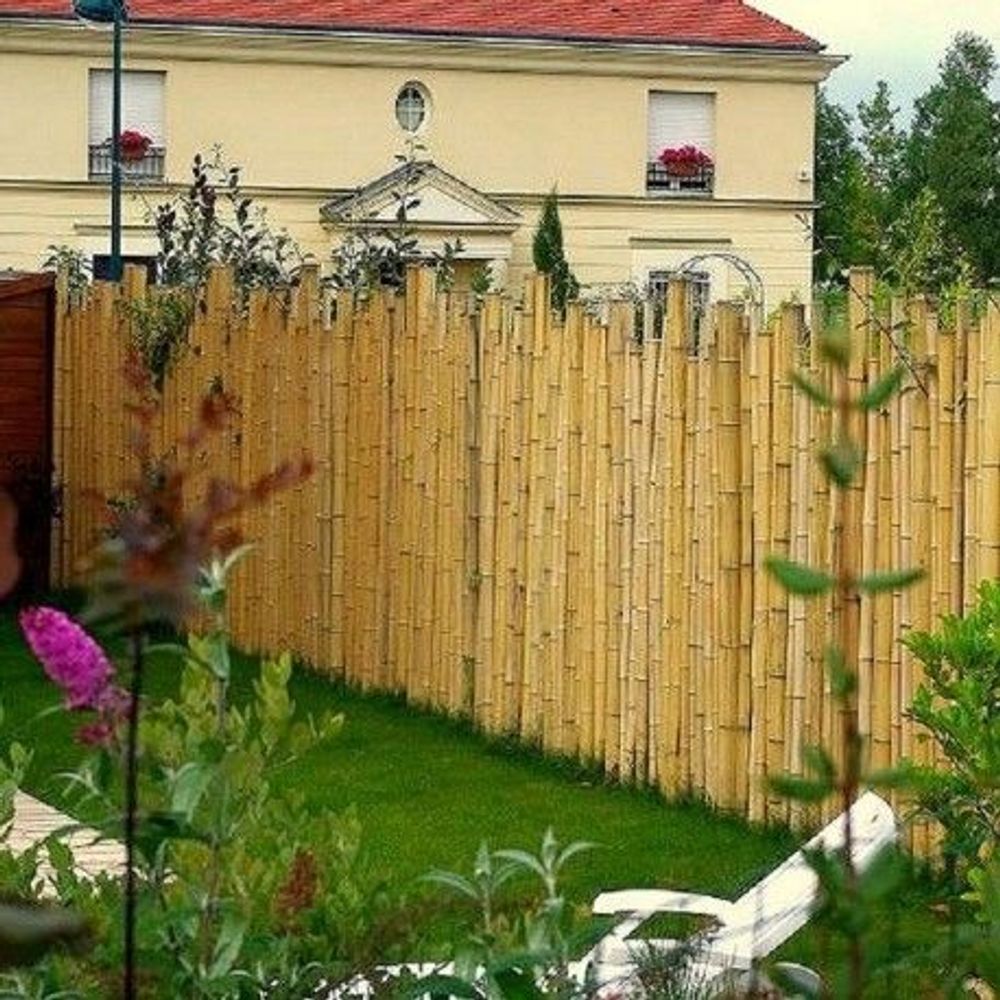 Outdoor decorative accessories - Blackout fence, massive bamboo partition from the Zen range - Ref: ZF - BAMBOULAND