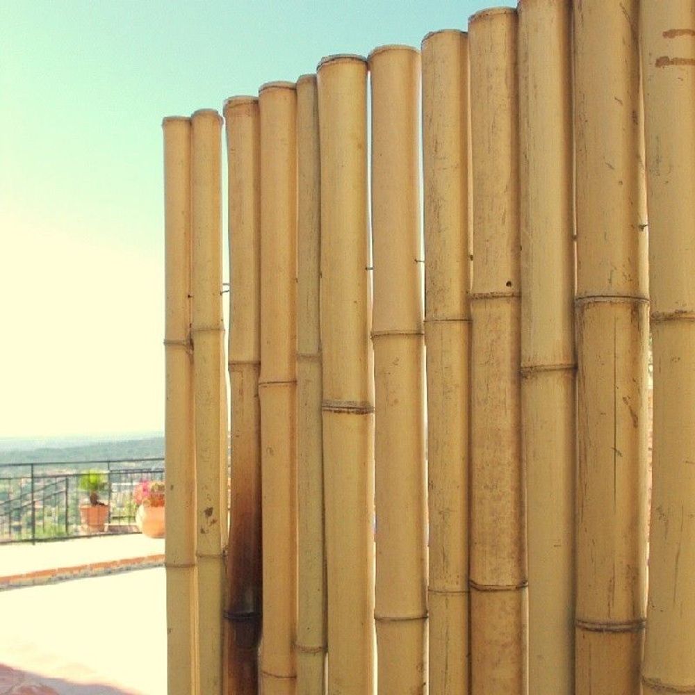 Outdoor decorative accessories - Solid bamboo fence, concealing privacy screen from the Zen range - Ref - BAMBOULAND