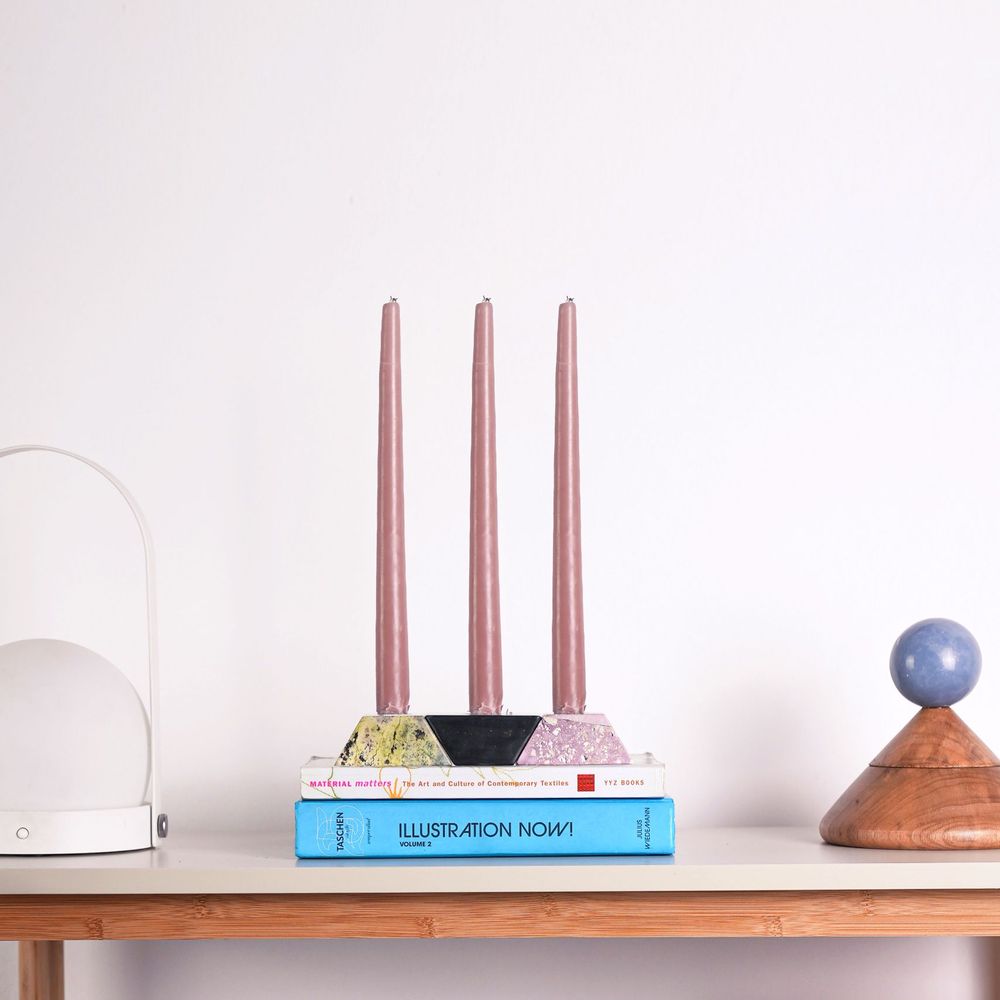 Design objects - Triangle Puzzle Candelabra - DAR PROYECTOS