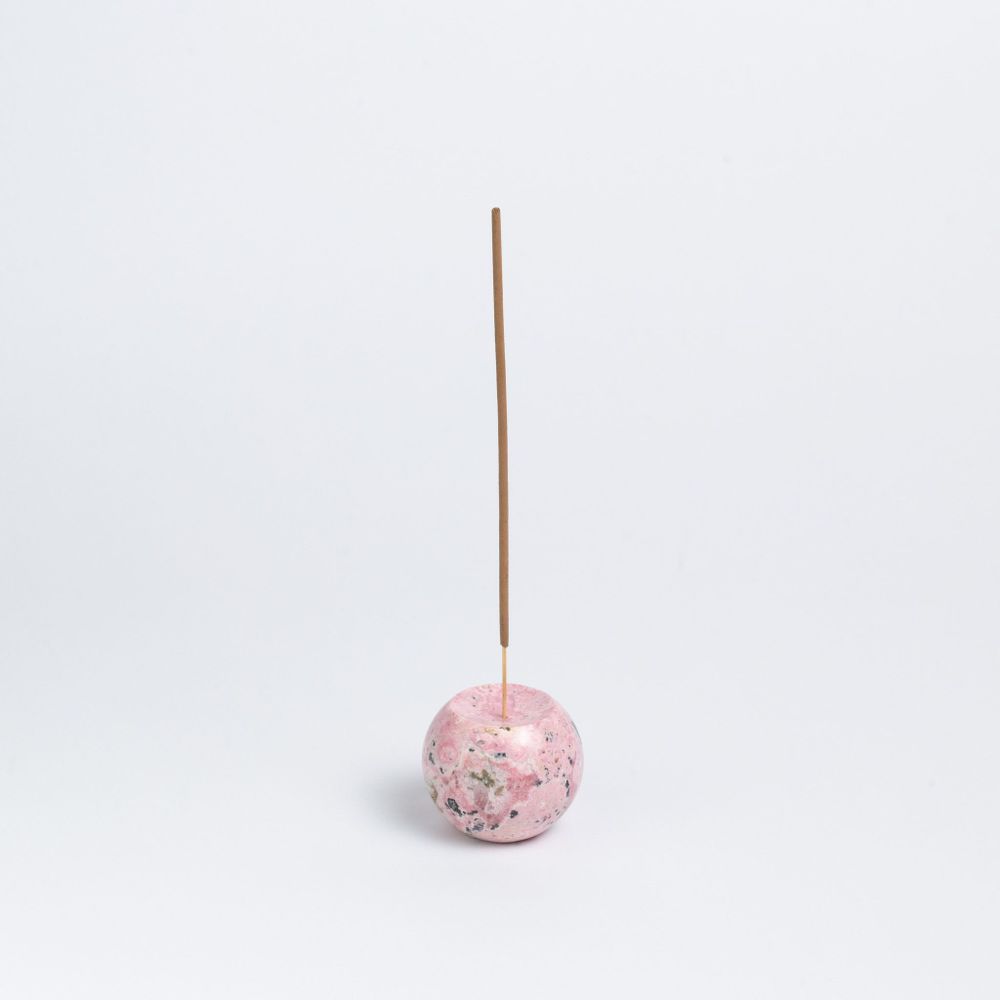 Decorative objects - Waxing Moon Incense Holder - Angelite Blue - DAR PROYECTOS