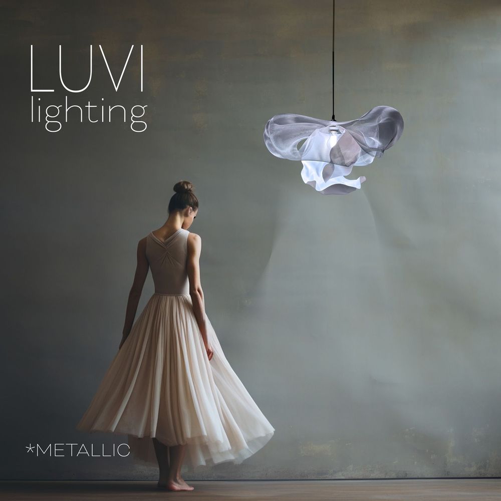 Hanging lights - BALERINA Adagio CHANDELIER - Metallic - LUVI