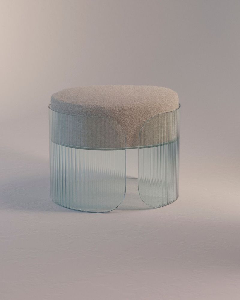 Poufs - Ottoman SUBLIME S - GLASS VARIATIONS X BINA BAITEL