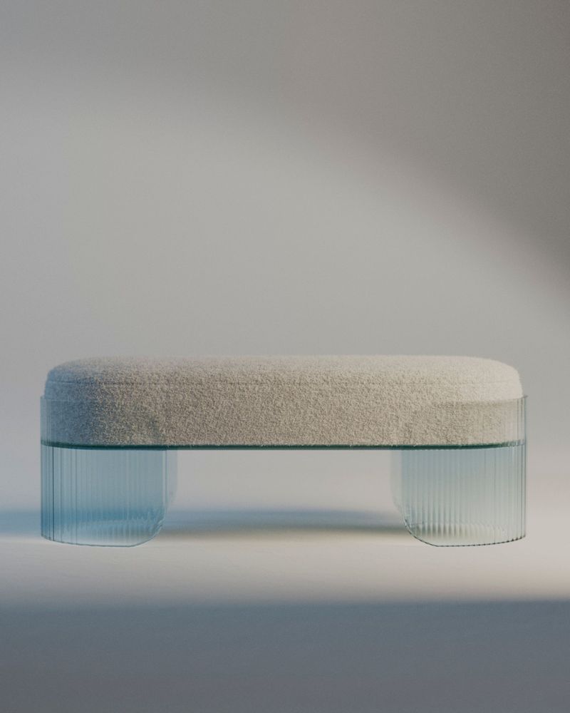 Benches - SUBLIME XL Ottoman - GLASS VARIATIONS X BINA BAITEL