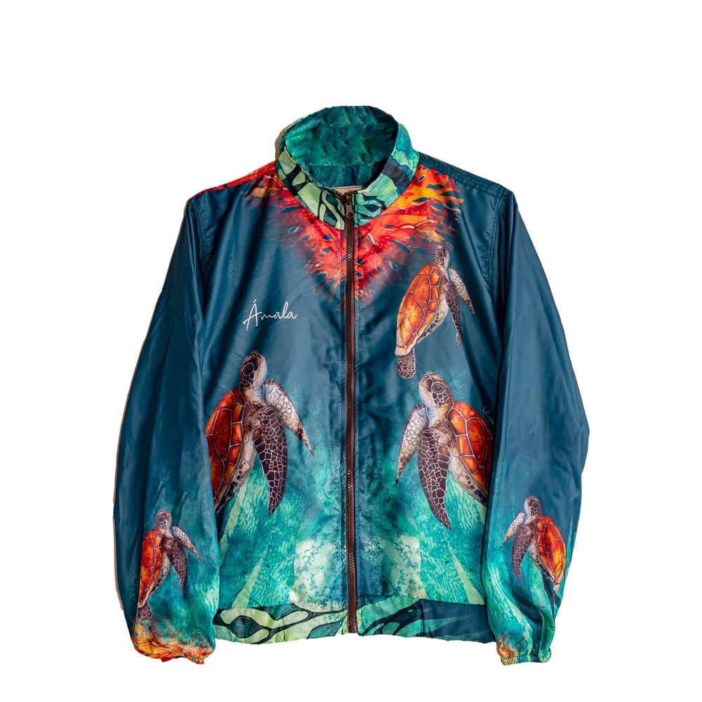 Apparel - TORTUGA VERDE GREEN TURTLE ECO-FRIENDLY NATURE JACKET - ¡COLOMBIEN!