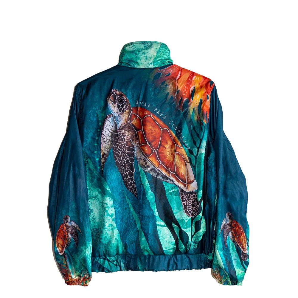 Apparel - TORTUGA VERDE GREEN TURTLE ECO-FRIENDLY NATURE JACKET - ¡COLOMBIEN!