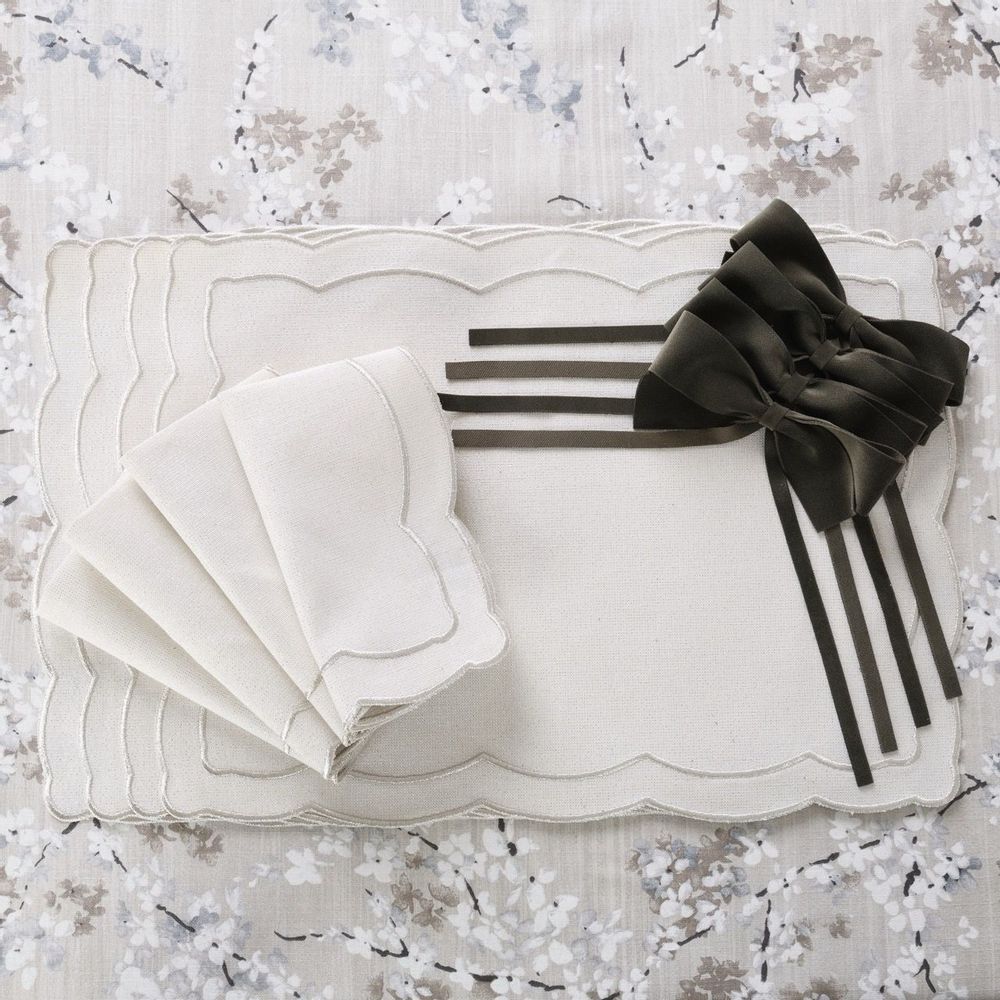 Sets de table - Sets de table - Onde Placemats (lot de 6 pièces) - ROSEBERRY HOME