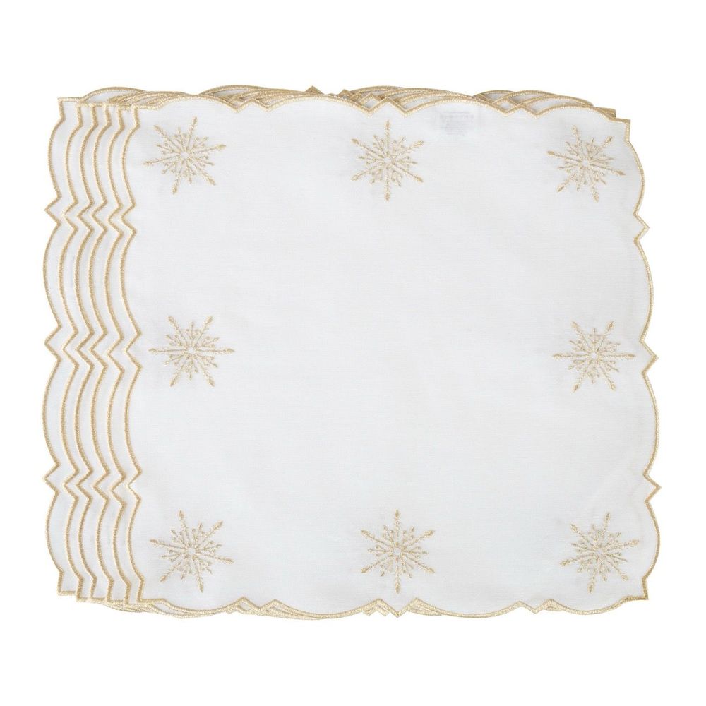 Christmas table settings - Table linen - Stars Napkins (set of 6 pieces) - ROSEBERRY HOME