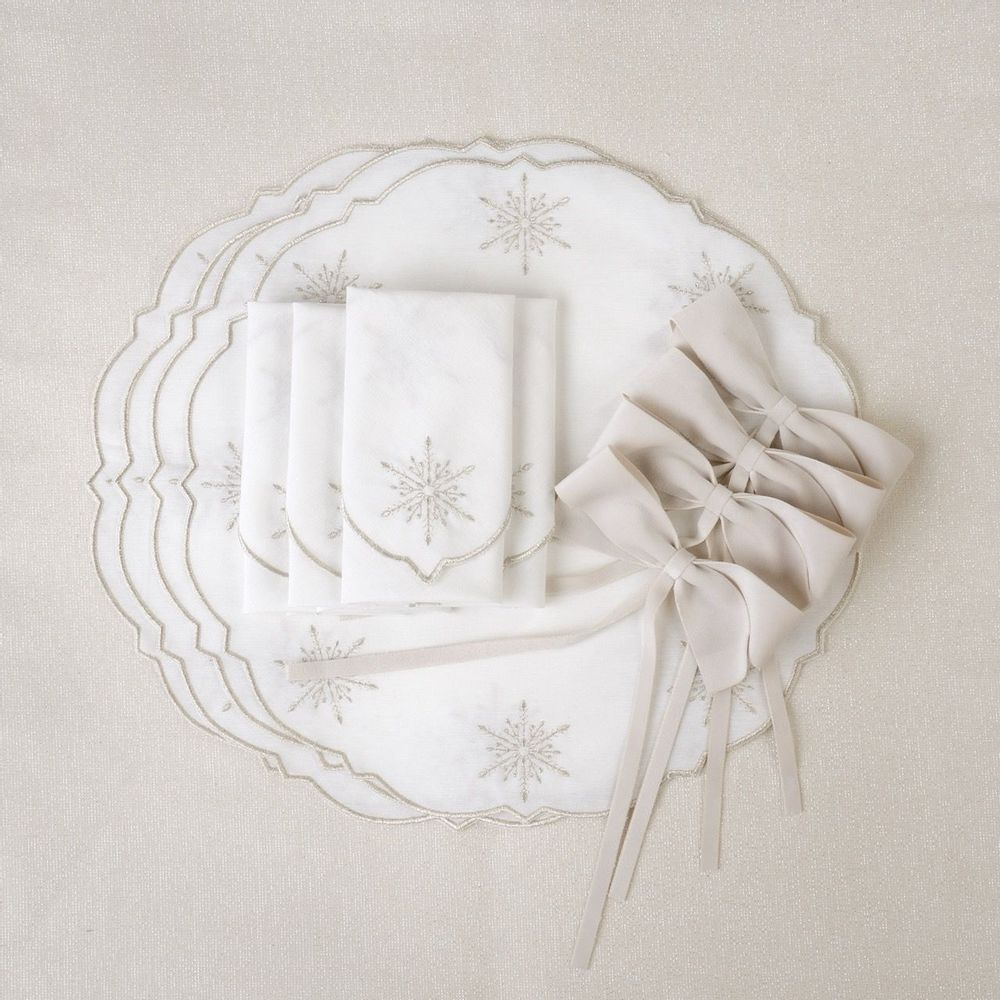 Décorations pour tables de Noël - Sets de table - Stars Placemats (lot de 6 pièces) - ROSEBERRY HOME
