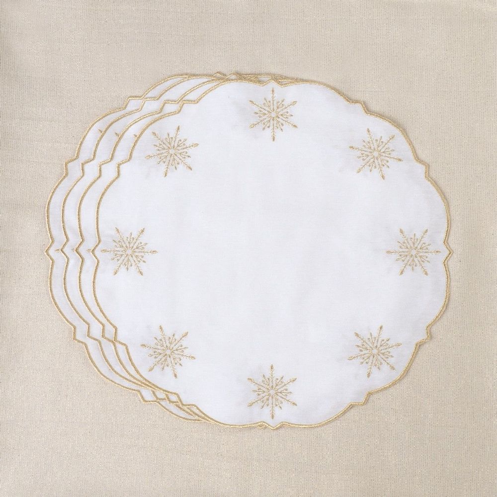 Décorations pour tables de Noël - Sets de table - Stars Placemats (lot de 6 pièces) - ROSEBERRY HOME