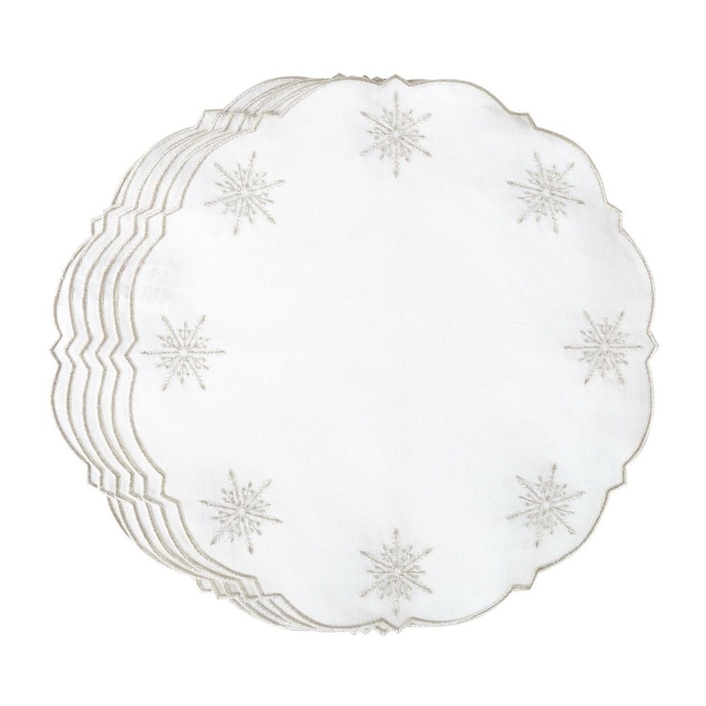 Décorations pour tables de Noël - Sets de table - Stars Placemats (lot de 6 pièces) - ROSEBERRY HOME