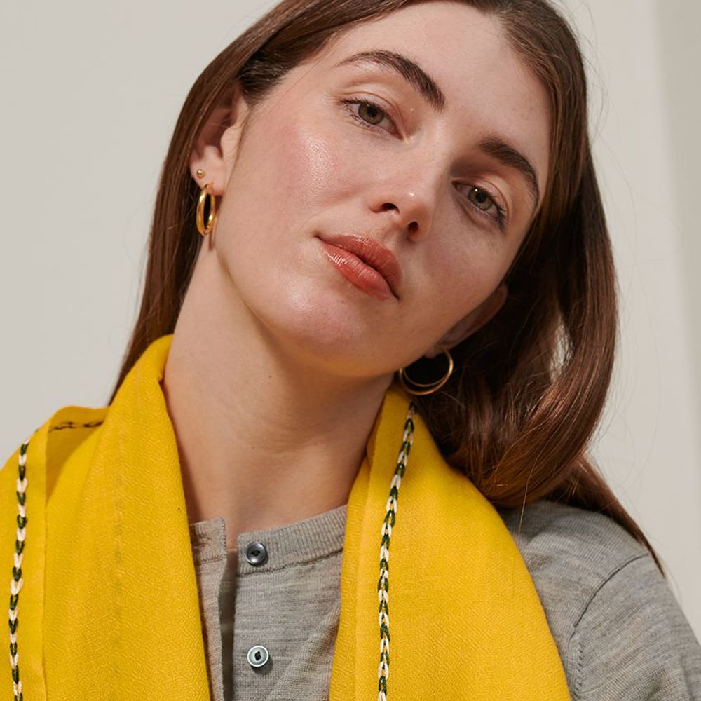 Scarves - Curry scarf - HELLEN VAN BERKEL HEARTMADE PRINTS