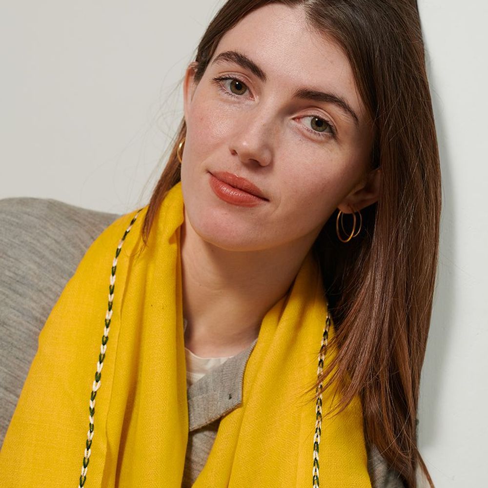 Scarves - Curry scarf - HELLEN VAN BERKEL HEARTMADE PRINTS