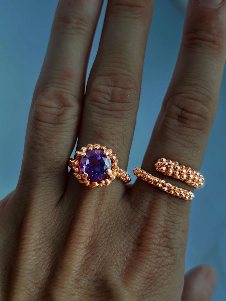 Gifts - Bubble Swirl Rings - CHAMPAGNE EVERY DAY