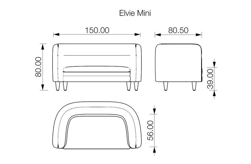 Sofas for hospitalities & contracts - Elvie mini sofa - ARIANESKÉ