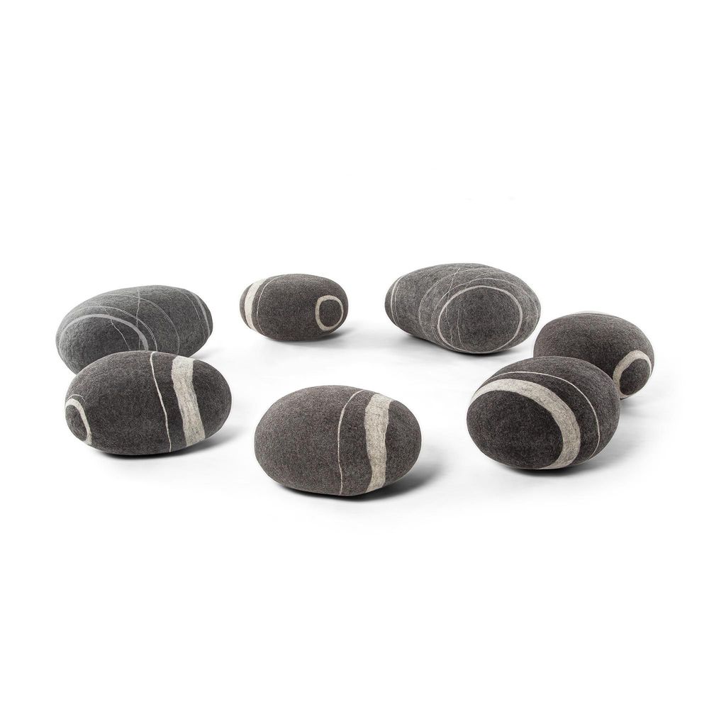 Coussins - Meuble pouf ottoman en laine \ « Set de conférence \ - KATSU STONES