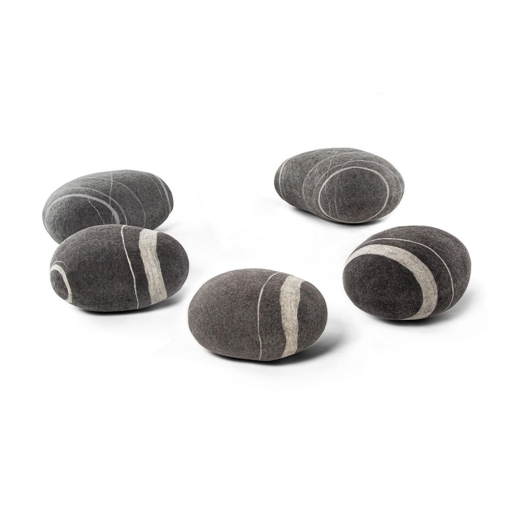 Coussins - Meuble pouf ottoman en laine \ « Set de conférence \ - KATSU STONES